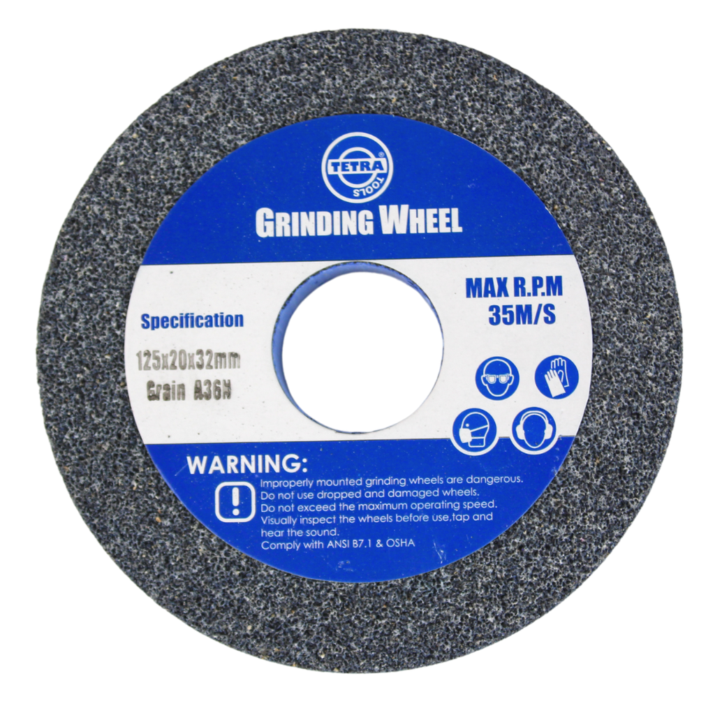 TETRA Abrasive wheel 125 x 20 mm, grit 36, hole 32 mm, IMPA 614820