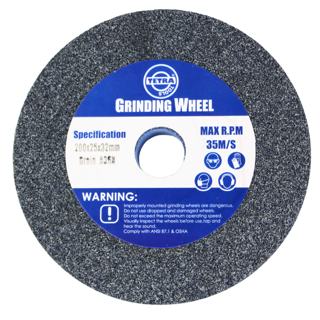 Tetra Abrasive wheel 200 x 25 mm, grit 36, hole 32 mm, IMPA 614820