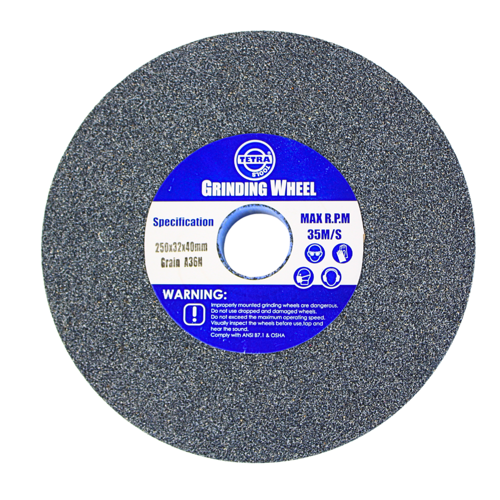 Tetra Abrasive wheel 250 x 32 mm, grit 36, hole 40 mm, IMPA 614820
