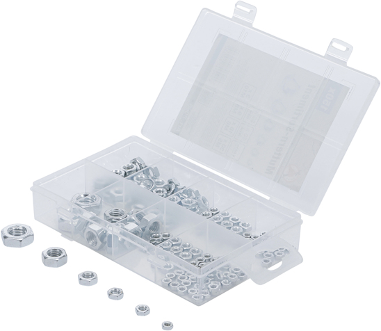 Grease nipple kit hydraulic M6 / M8 / M10 steel 110pcs ISSA 5720400