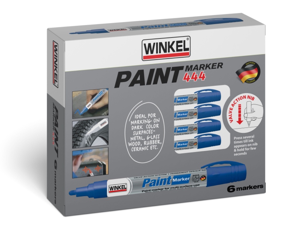 Winkel Industrial paint marker blue, Bullit Tip IMPA 470692