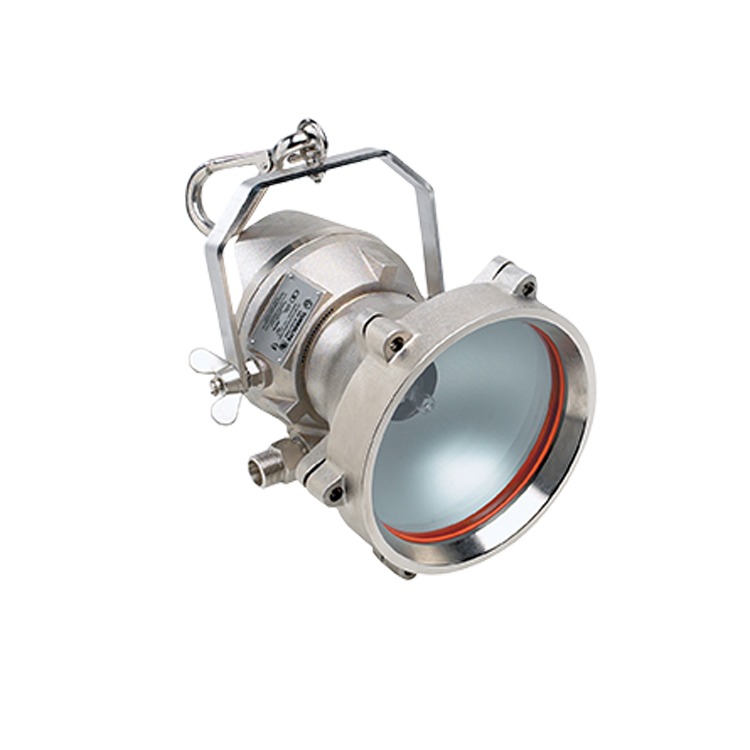 Wolf A-TL45C, Pneumatic ATEX floodlight, Aluminium, certified for zones 1, 2, 21, 22.  24V, 250W, IMPA 330637