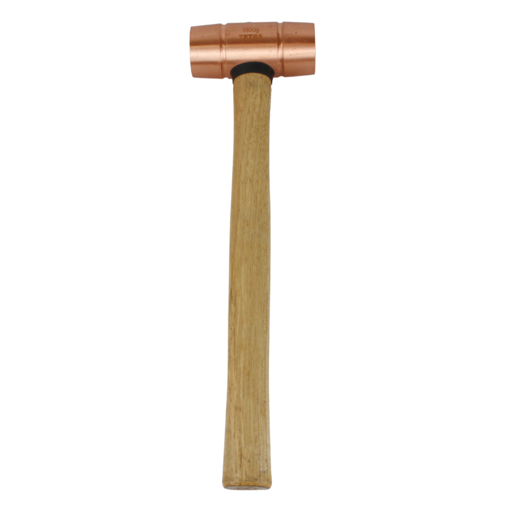TETRA Koperen hamer met ronde kop 1800gr vonkvrij, IMPA 612696