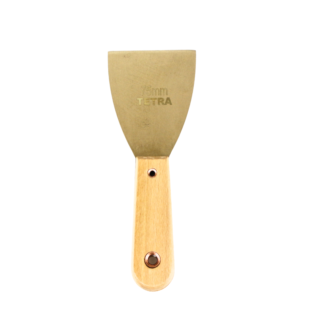 TETRA Putty knife with handle 75mm Non-Spark Aluminium-Bronze IMPA 615841