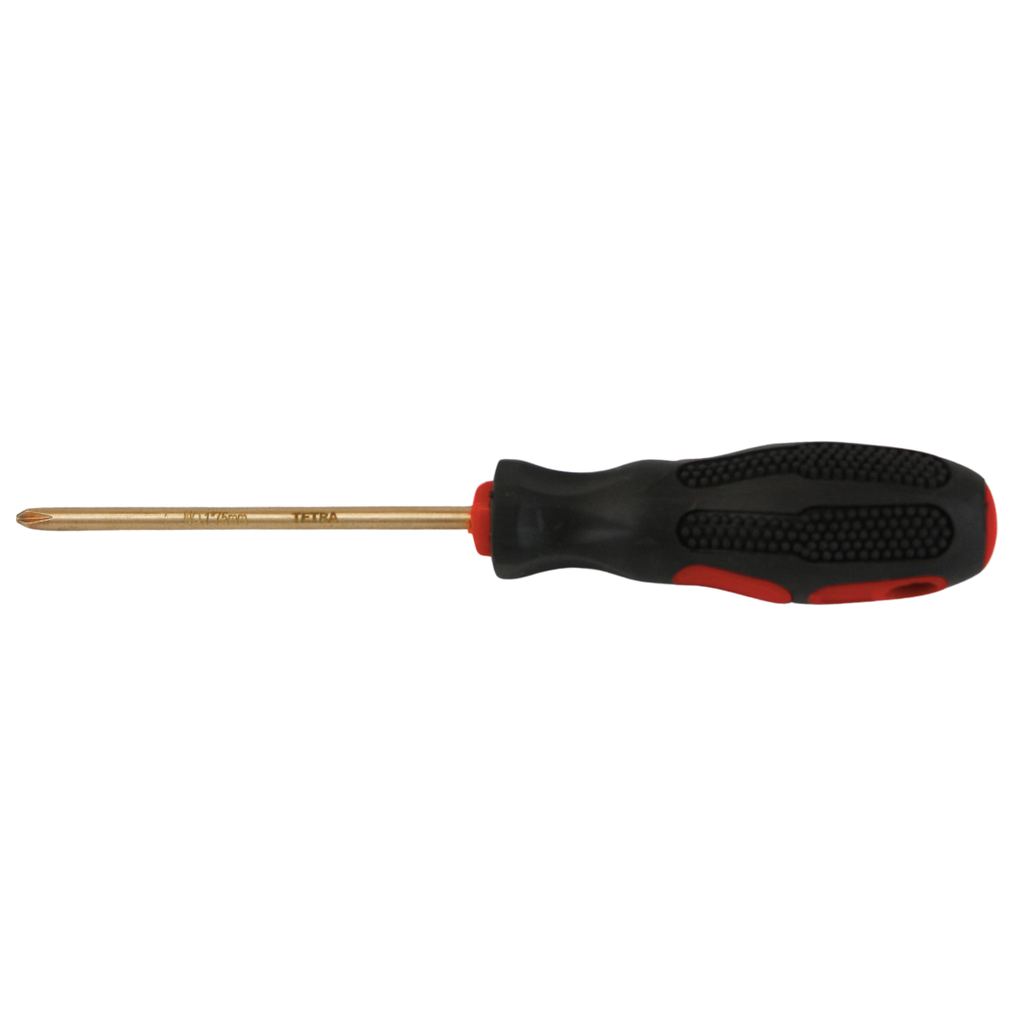 TETRA Schroevendraaier kruiskop 75mm x Nr1. vonkvrij Aluminium-Brons   IMPA 615920