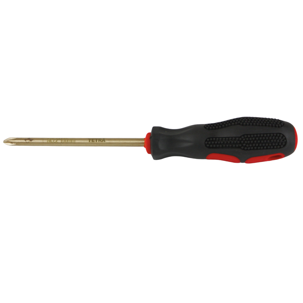 TETRA Philips blade screwdriver 100mm x Nr2. Non-Spark Aluminium-Bronze IMPA 615921