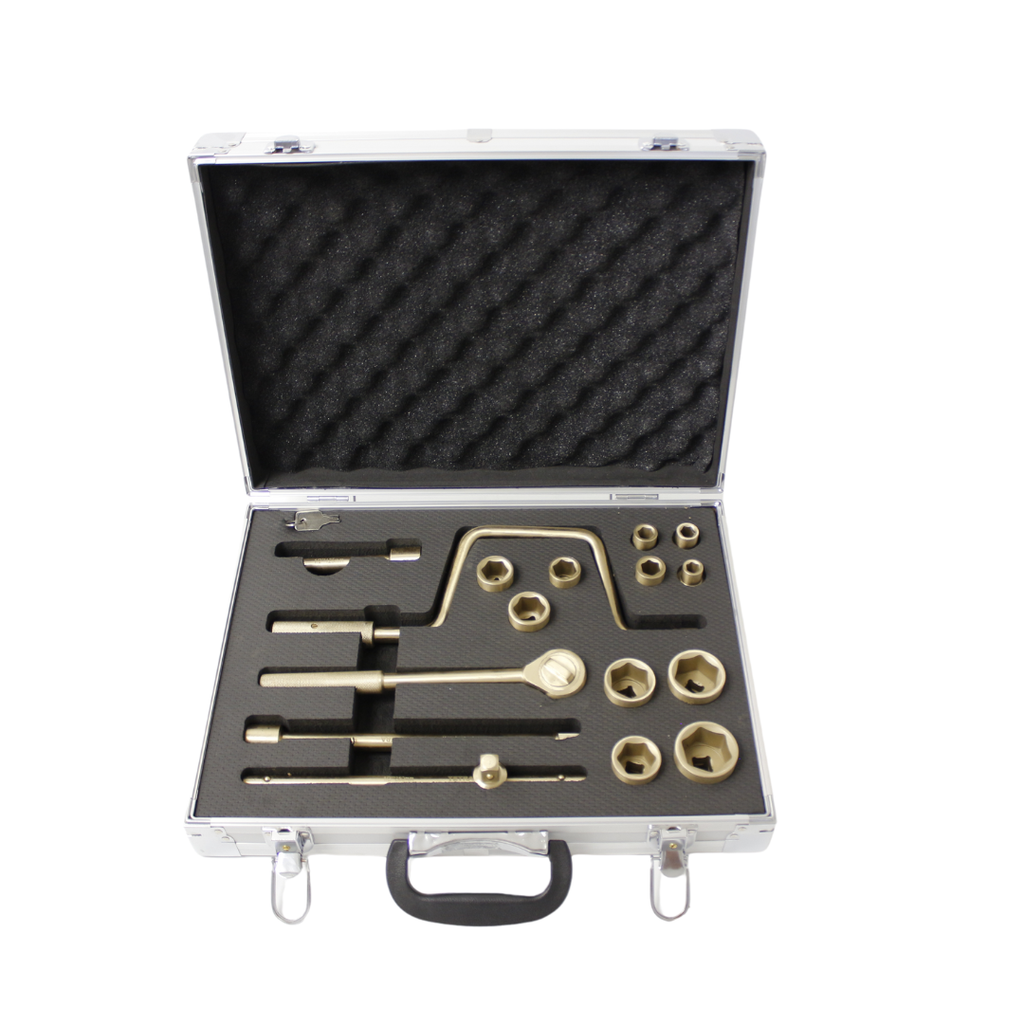 TETRA  Dopsleutelset 10-32mm vierkant 1/2" vonkvrij Aluminium-Brons IMPA 615671