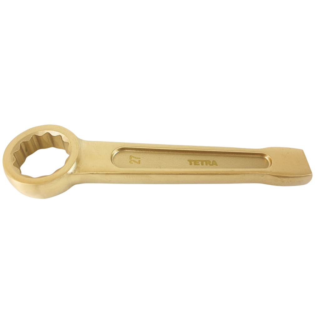 TETRA Striking 12-point ring wrench 27 mm Non-Spark Aluminium-Bronze, IMPA 615602