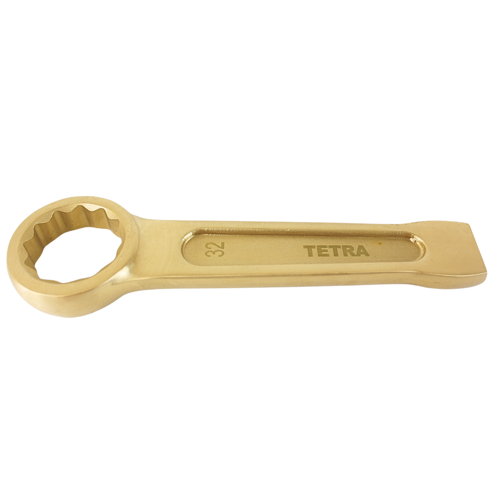 TETRA Striking 12-point ring wrench 32 mm Non-Spark Aluminium-Bronze, IMPA 615591