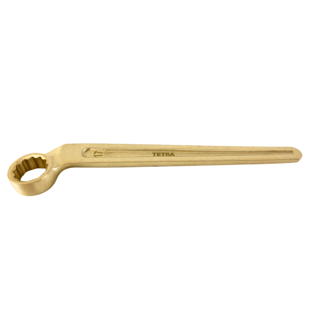 TETRA 12-point Single end curved wrench 17 mm Non-Spark Aluminium-Bronze, IMPA 615501