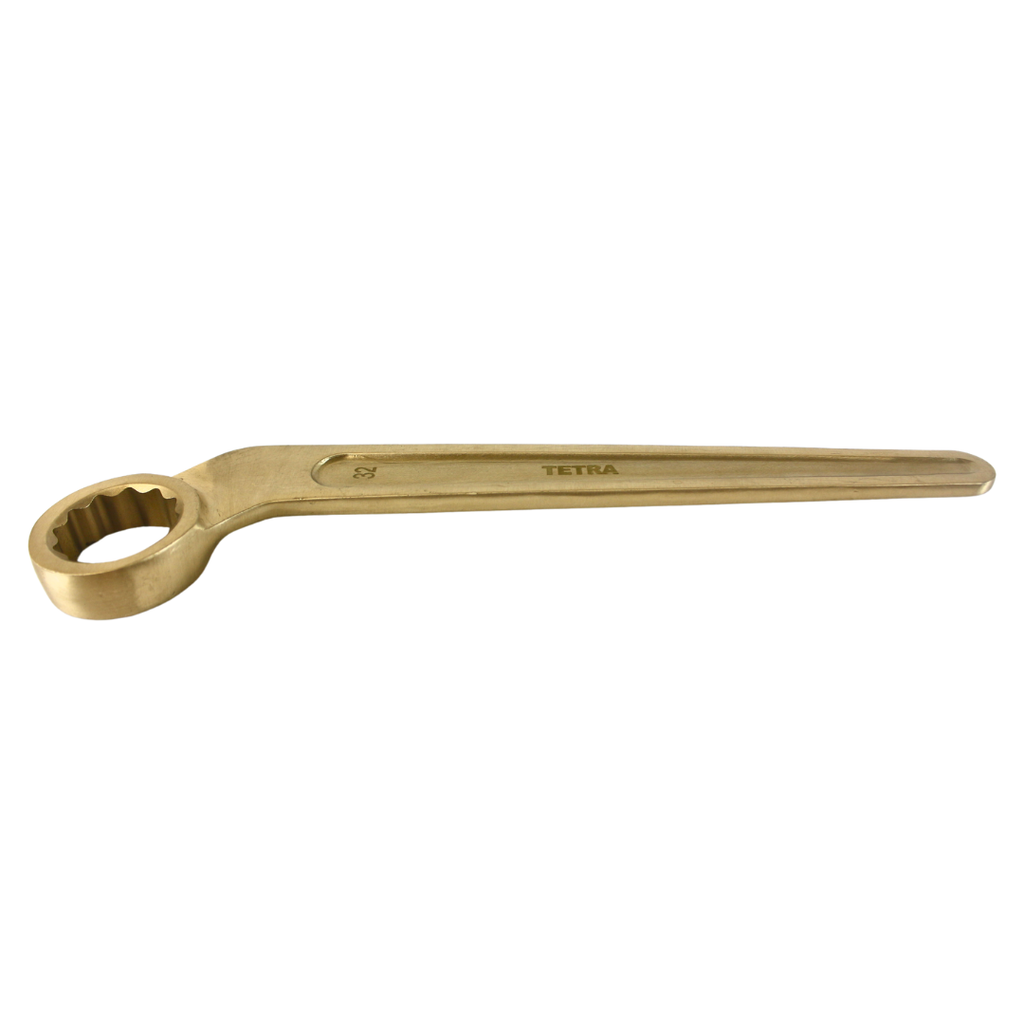 TETRA Ringsleutel plat gebogen 32mm vonkvrij Aluminium-Brons, IMPA 615506