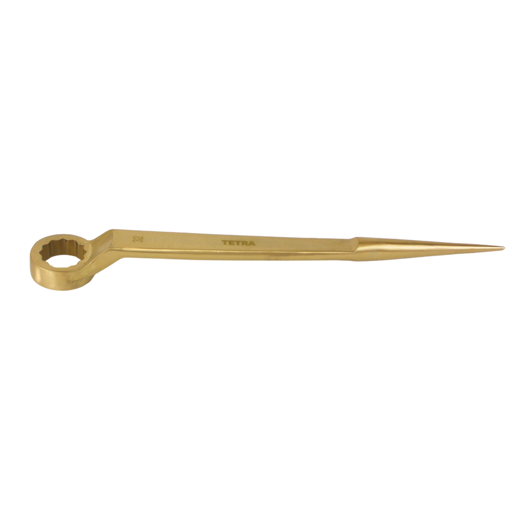 TETRA Wrench 12-point and spud end 32 mm Non-Spark Aluminium-Bronze, IMPA 615554