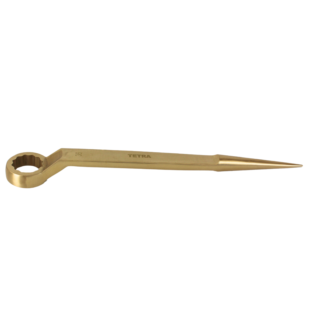 TETRA Wrench 12-point and spud end 36 mm Non-Spark Aluminium-Bronze, IMPA 615577