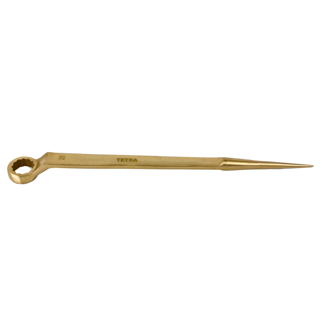 TETRA Wrench 12-point and spud end 21 mm Non-Spark Aluminium-Bronze, IMPA 615552