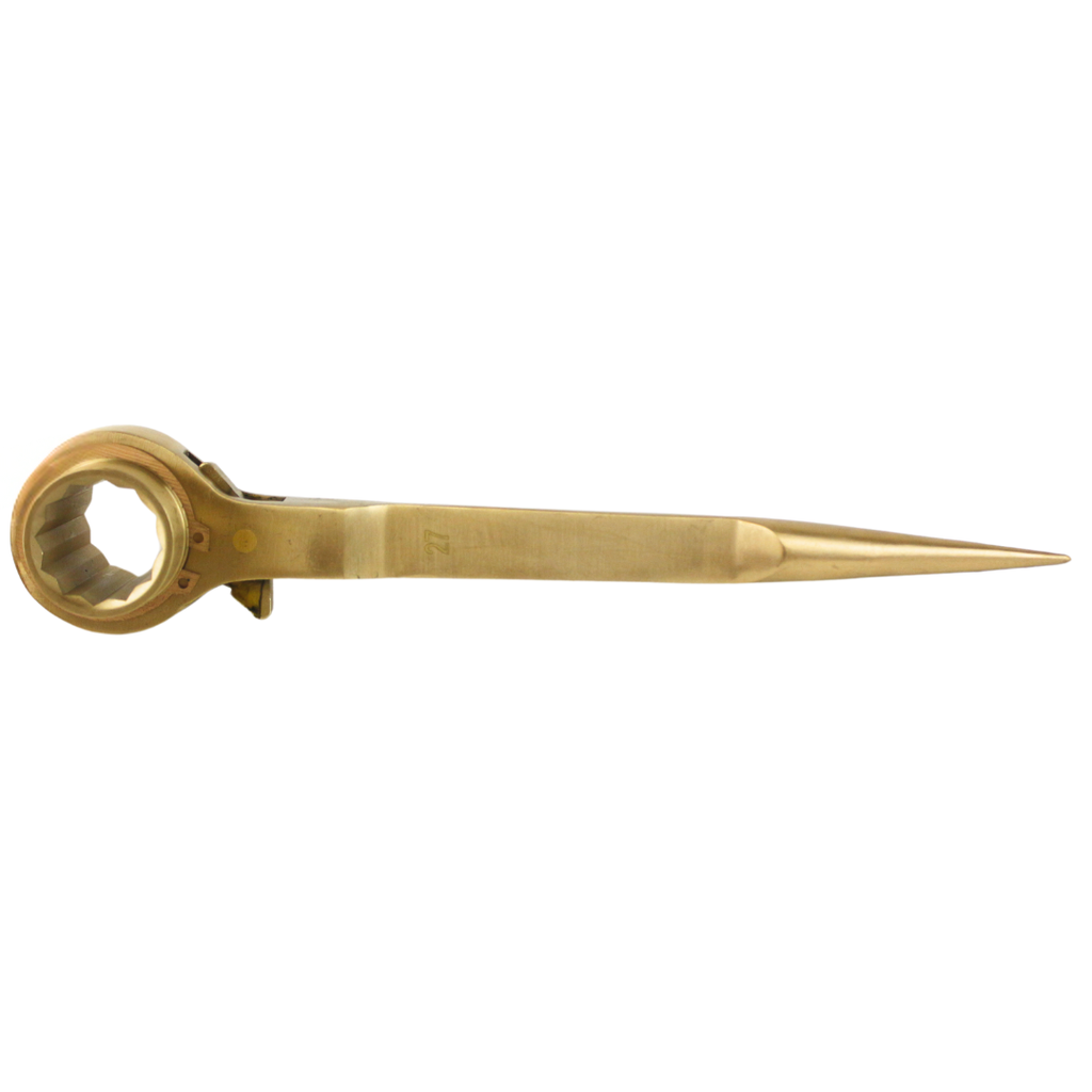 TETRA Wrench ratchet with spud end 27 mm Non-Spark Aluminium-Bronze, IMPA 615646