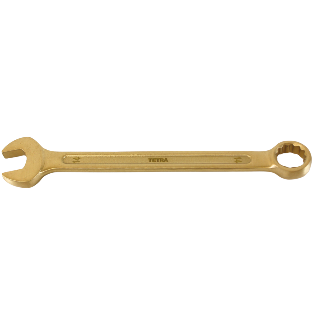TETRA Wrench Open & 12-point box 14 mm Non-Spark Aluminium-Bronze