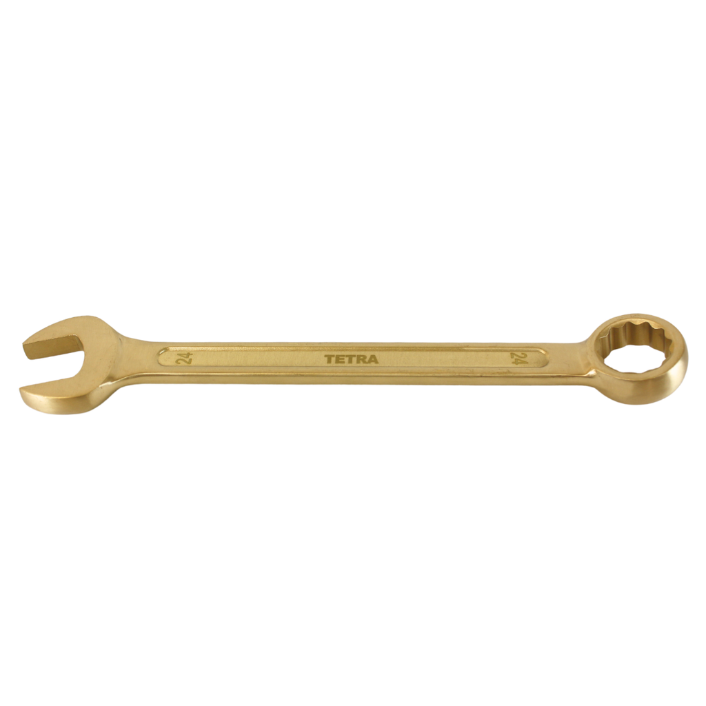 TETRA Wrench Open & 12-point box 24 mm Non-Spark Aluminium-Bronze, IMPA 615489