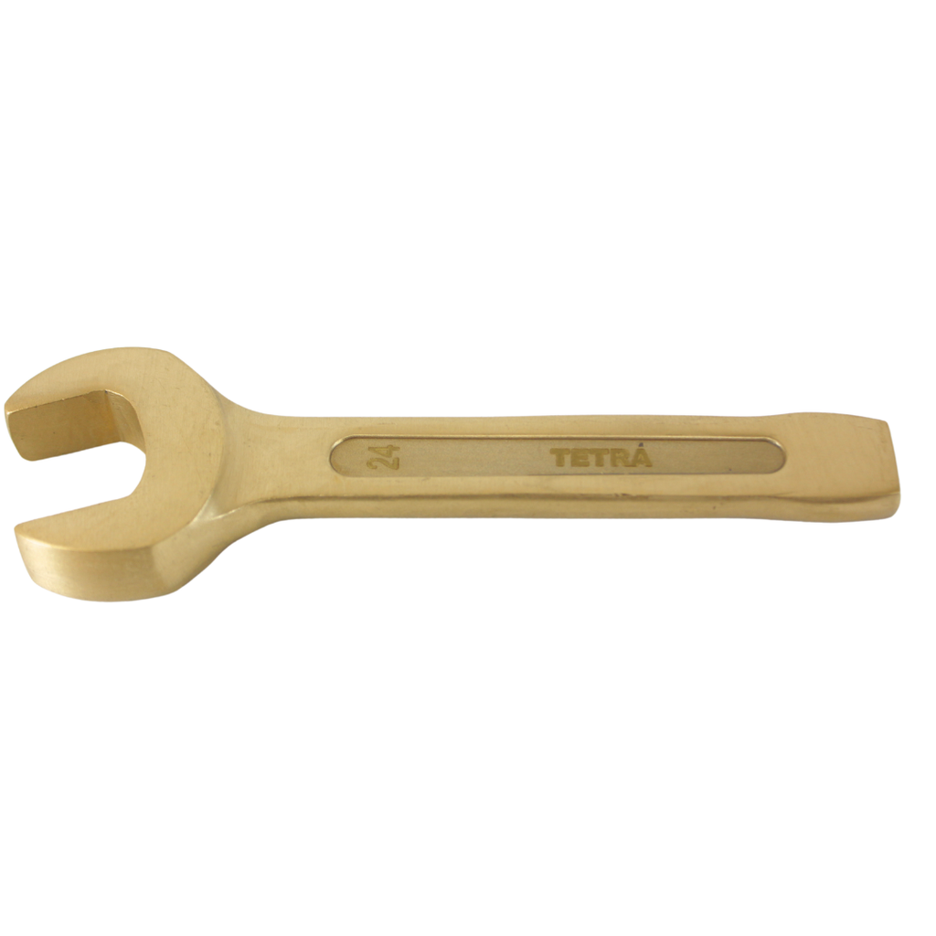 TETRA Wrench Striking Single Open End 24 mm Non-Spark Aluminium-Bronze