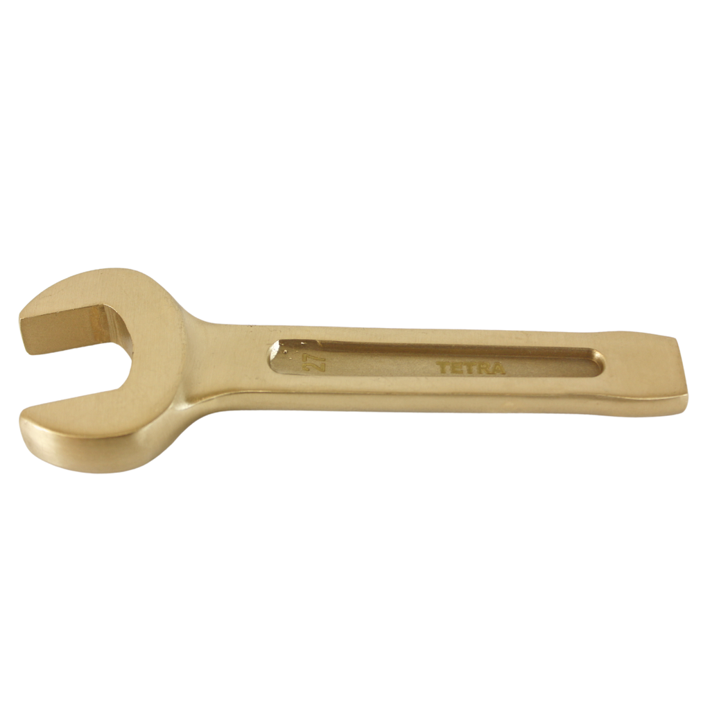 TETRA Wrench Striking Single Open End 27 mm Non-Spark Aluminium-Bronze