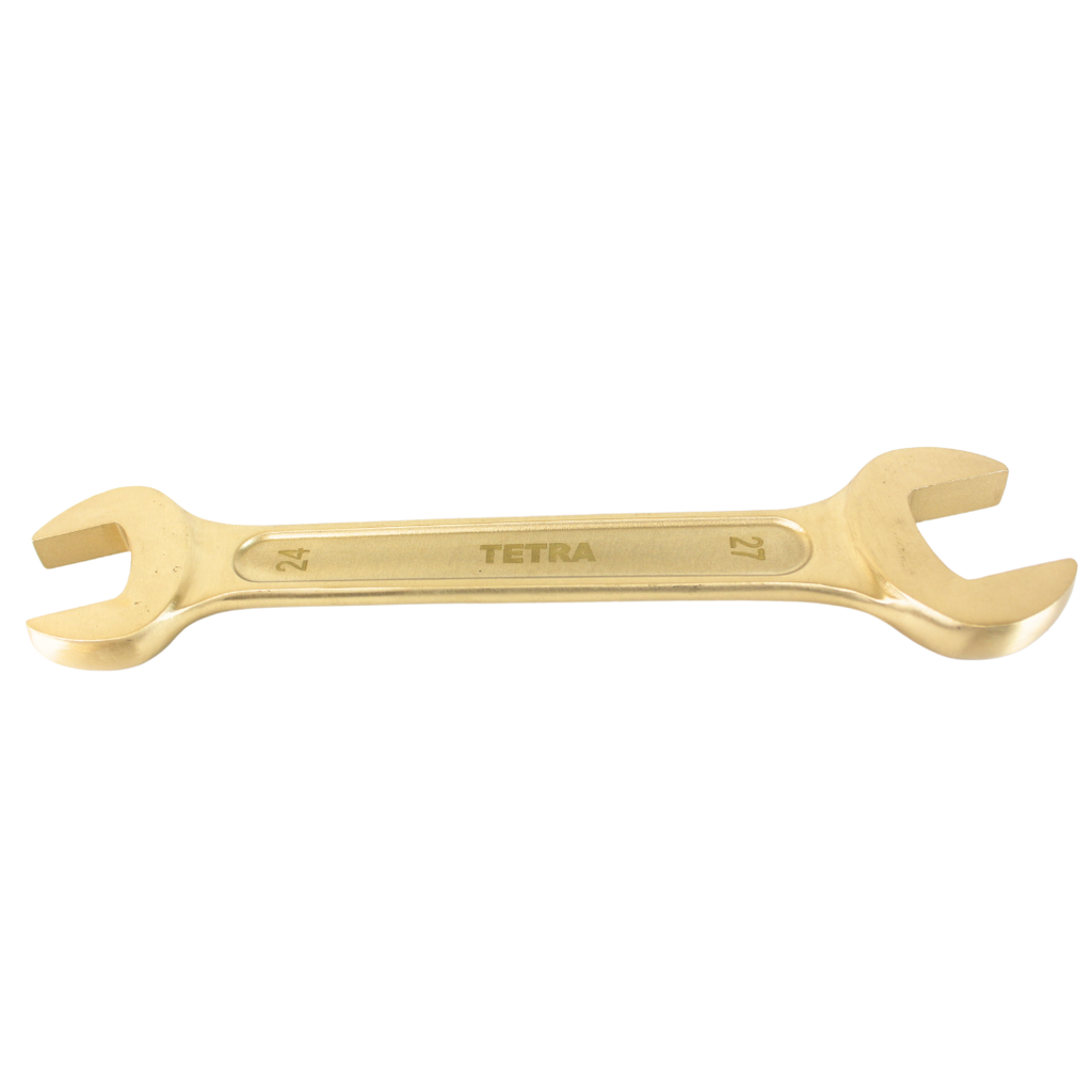 TETRA Wrench Double Open End 24 x 27 mm Non-Spark Aluminium-Bronze, IMPA 615458