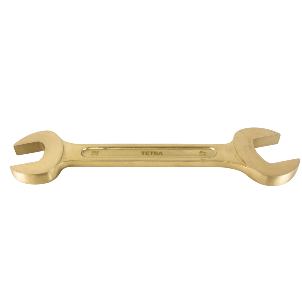 TETRA Wrench Double Open End 36 x 41 mm Non-Spark Aluminium-Bronze, IMPA 615453
