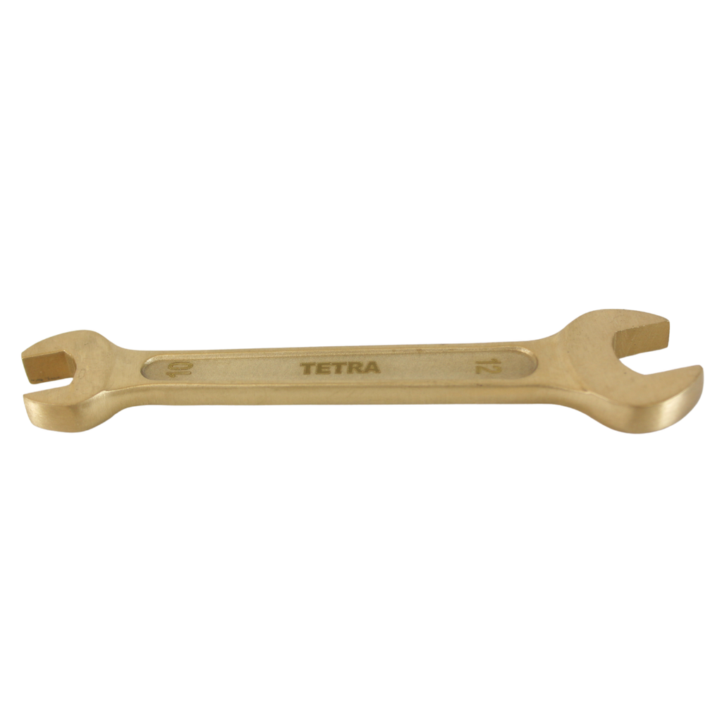 TETRA Wrench Double Open End 10 x 12 mm Non-Spark Aluminium-Bronze, IMPA 615442