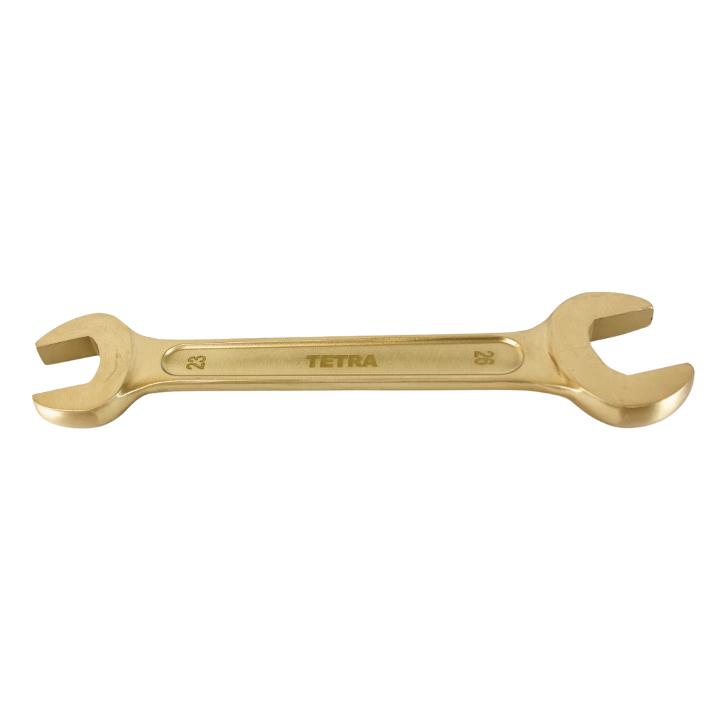 TETRA Wrench Double Open End 23 x 26 mm Non-Spark Aluminium-Bronze, IMPA 615450
