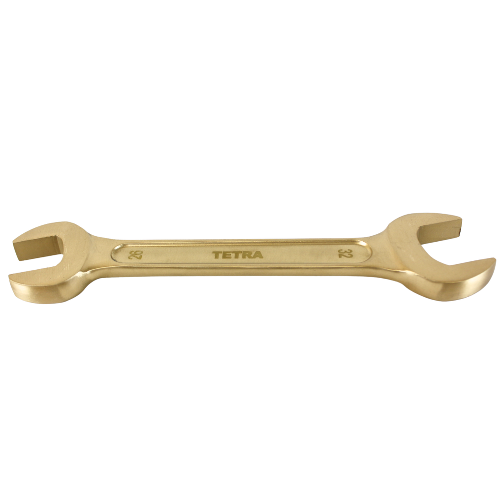 TETRA Wrench Double Open End 26 x 32 mm Non-Spark Aluminium-Bronze, IMPA 615451