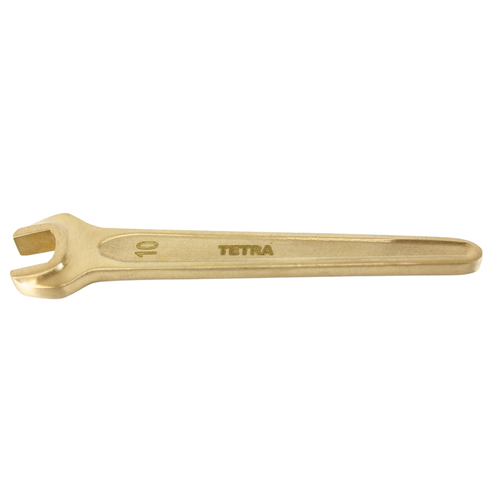 TETRA Wrench Single Open End 10 mm Non-Spark Aluminium-Bronze, IMPA 615402