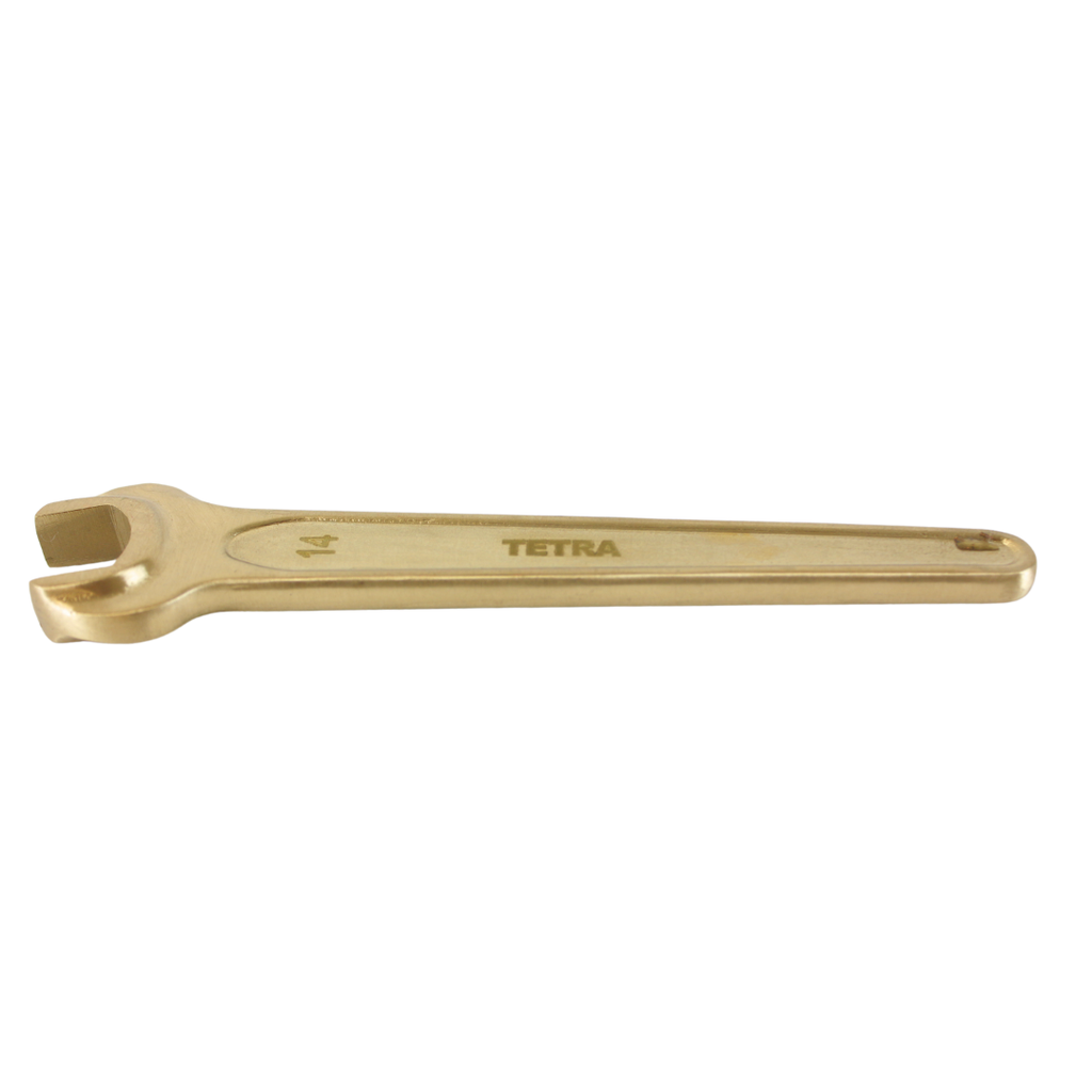 TETRA Wrench Single Open End 14 mm Non-Spark Aluminium-Bronze, IMPA 615404