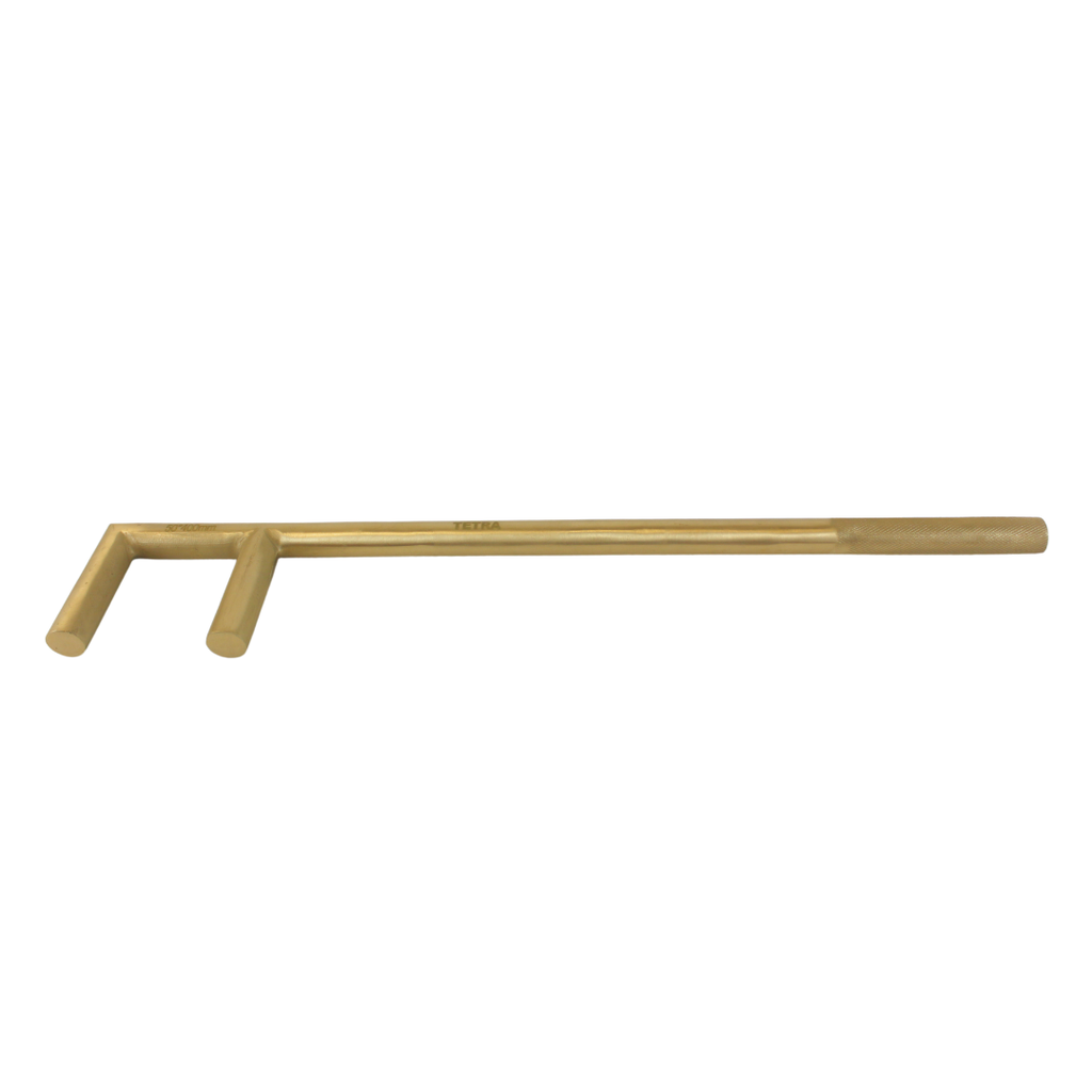 TETRA Valve Wheel Wrench 400 x 50 mm, F-type, Non-Spark Aluminium-Bronze, IMPA 615946