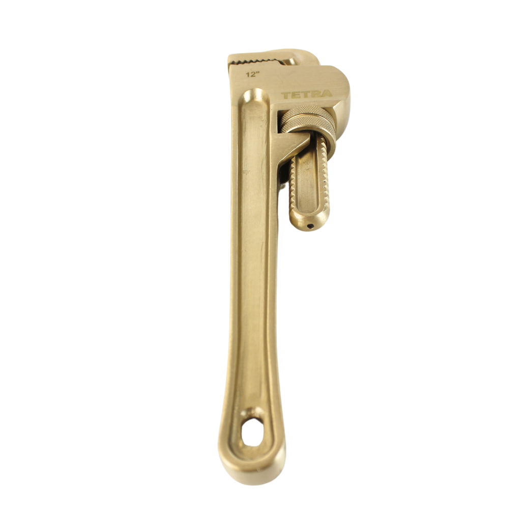 TETRA Wrench Pipe Straight 300 mm, Non-Spark Aluminium-Bronze, IMPA 615653