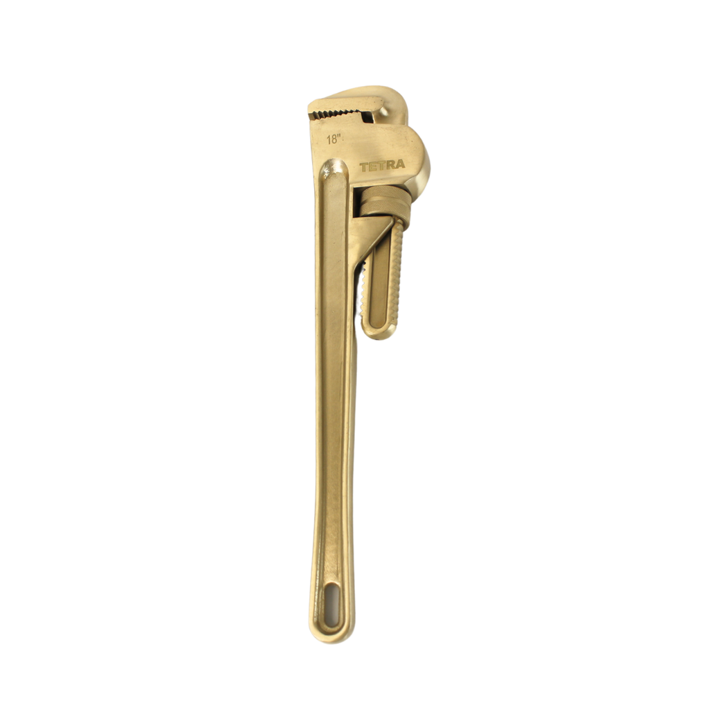 TETRA Wrench Pipe Straight 450 mm, Non-Spark Aluminium-Bronze, IMPA 615655