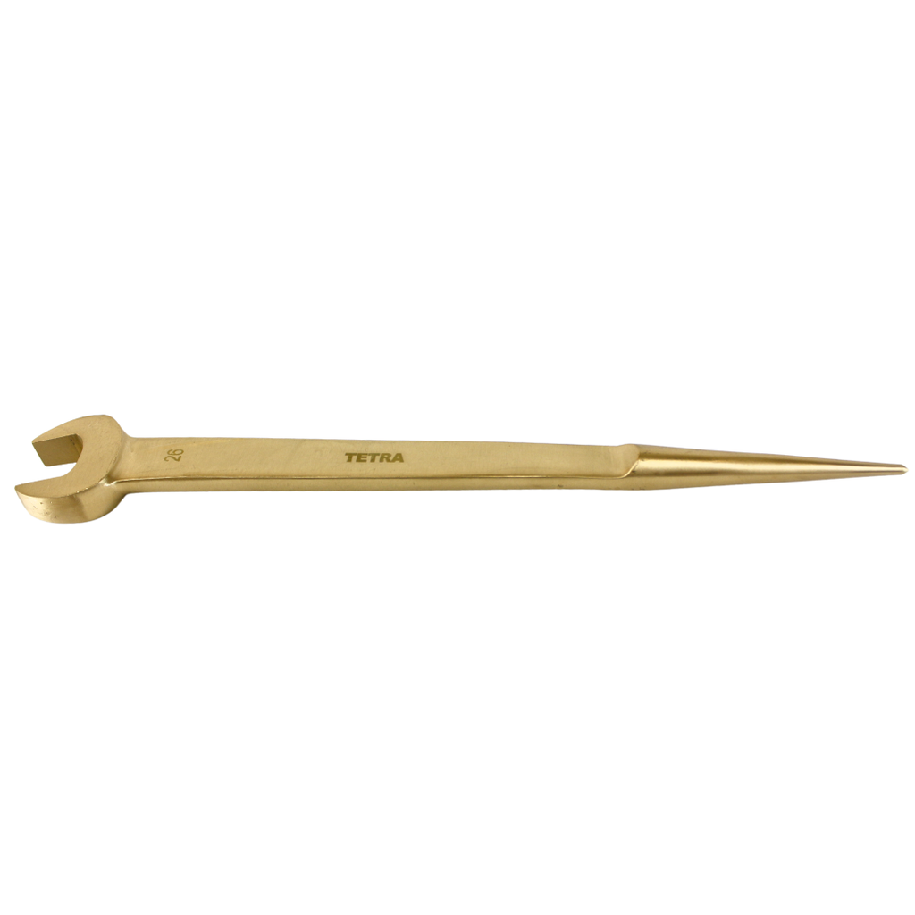 TETRA Wrench Open & Spud End 26 mm Non-Spark Aluminium-Bronze, IMPA 615538