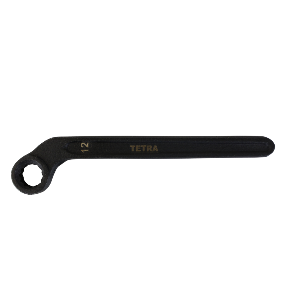 TETRA Ringsleutel plat gebogen 12 mm, 12-Kant, IMPA 610653