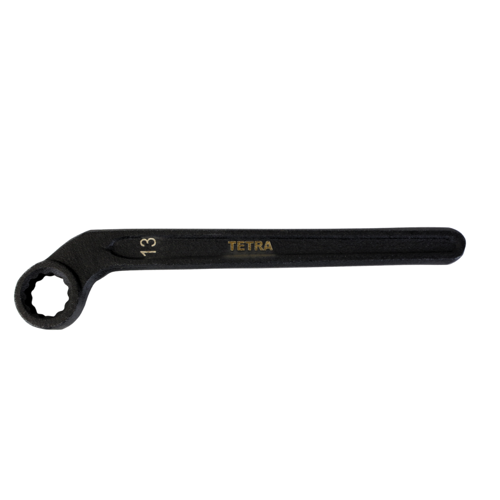 TETRA Ringsleutel plat gebogen 13 mm. 12-Kant,  IMPA 610654