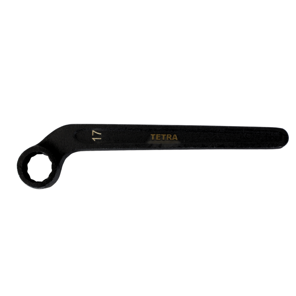TETRA Ringsleutel plat gebogen 17 mm, 12-Kant, IMPA 610656