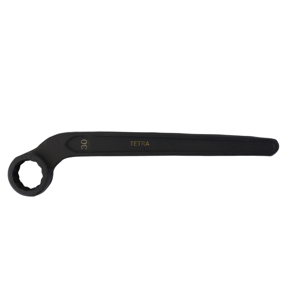 TETRA Ringsleutel plat gebogen 30 mm, 12-Kant, IMPA 610665