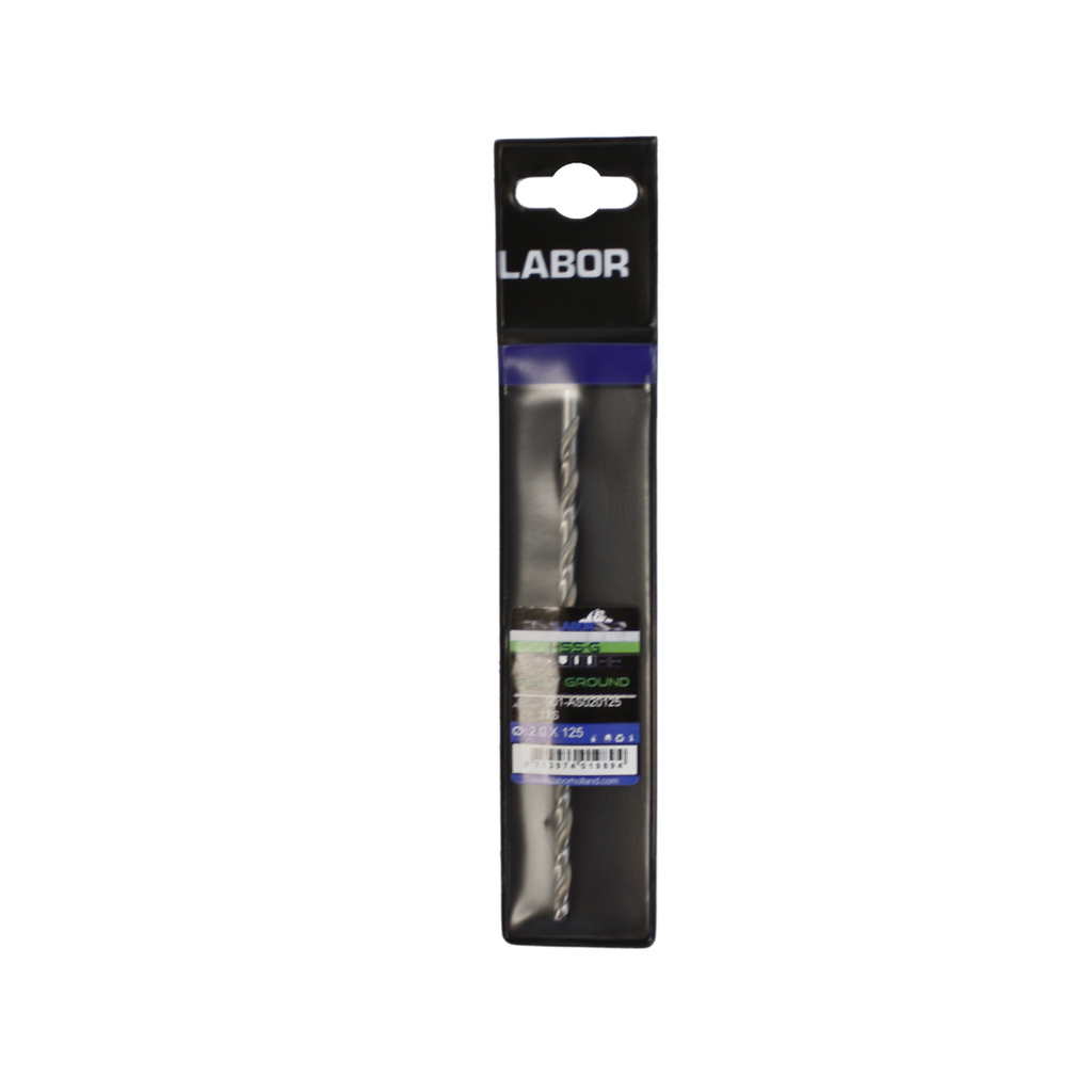 Labor Twist Drill Long HSS- Fully ground with splitpoint 2.0X85/125MM, DIN1869. IMPA 630403 