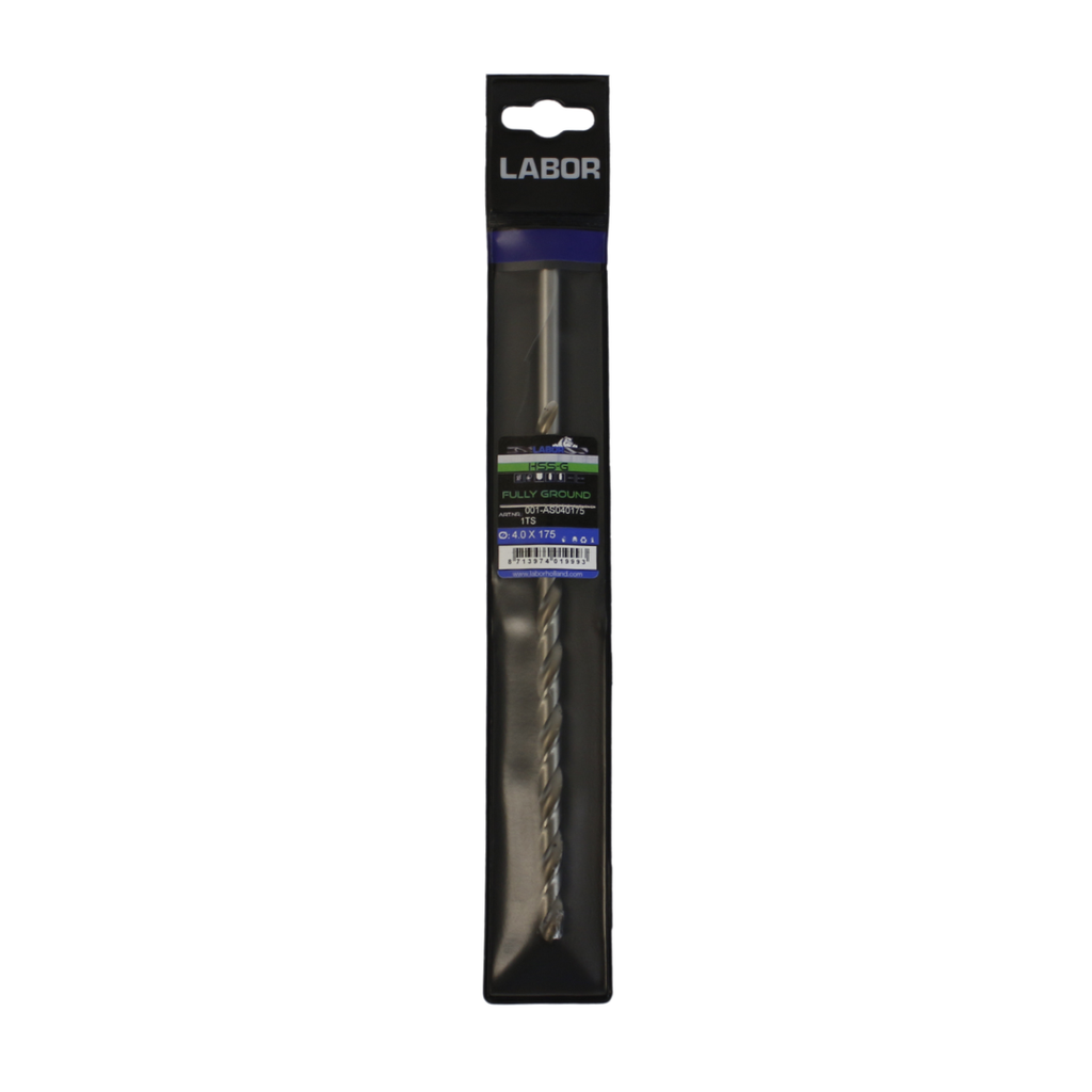 Labor Twist Drill Long HSS- Fully ground with splitpoint 4.0X120/175MM, DIN1869. IMPA 630407 