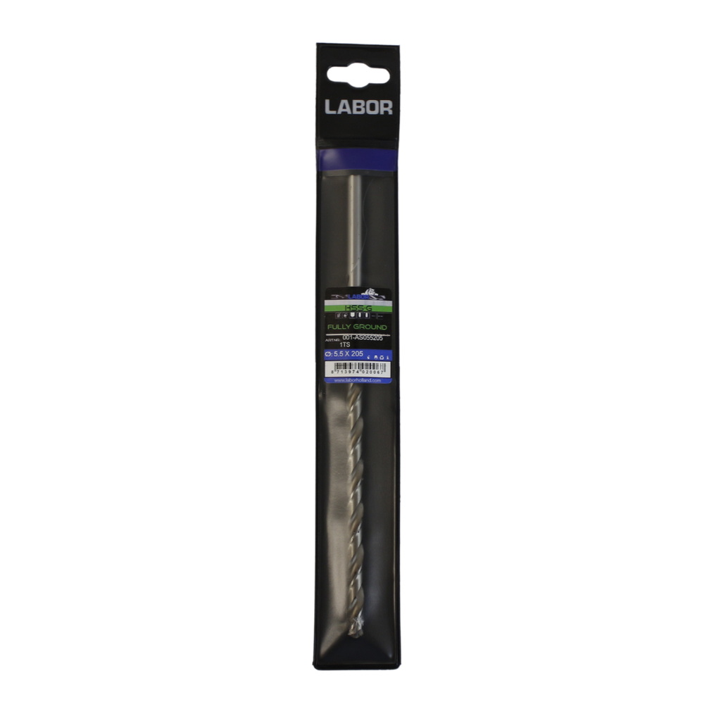 Labor Twist Drill Long HSS- Fully ground with splitpoint 5.5X140/205MM, DIN1869. IMPA 630410