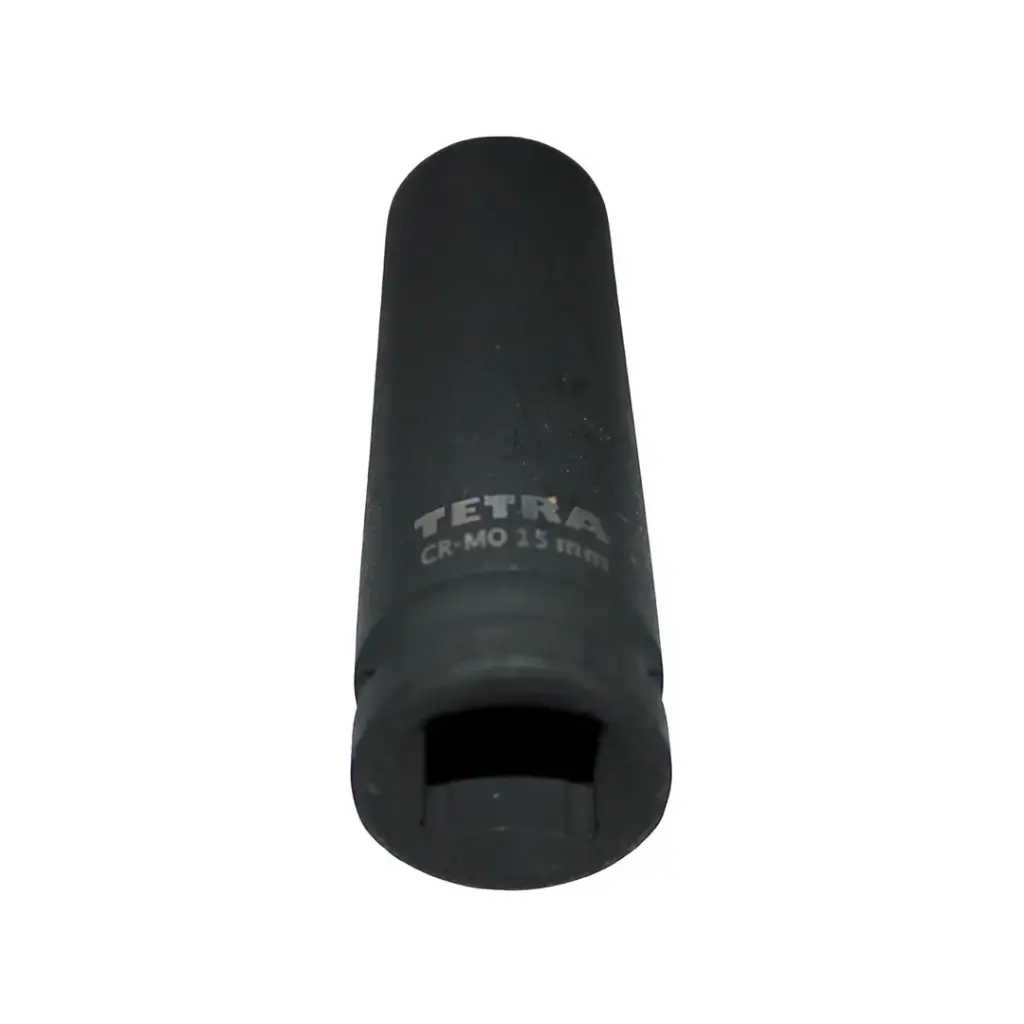 TETRA  Deep socket 15 mm impact wrench 1/2" (12,7 mm), Length 78mm. 