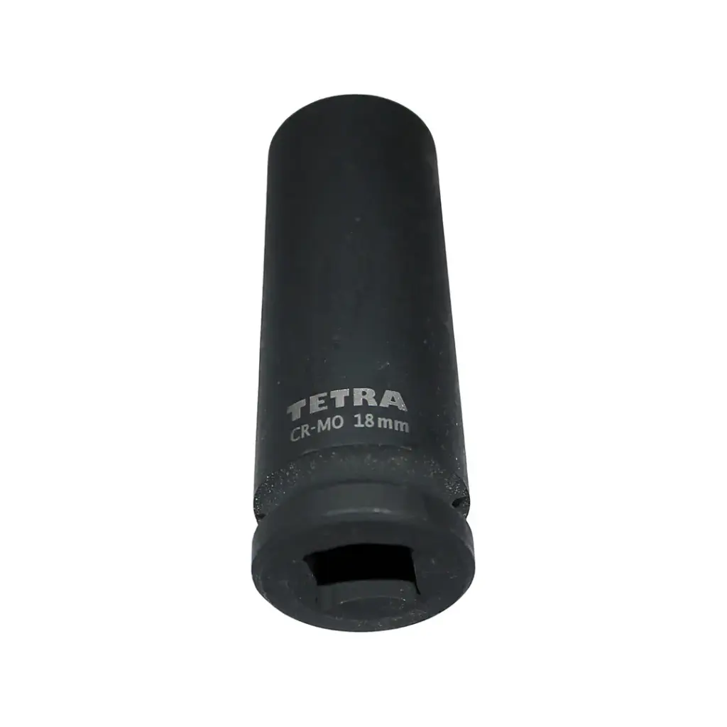 TETRA  Deep socket 18 mm impact wrench 1/2" (12,7 mm), Length 78mm.