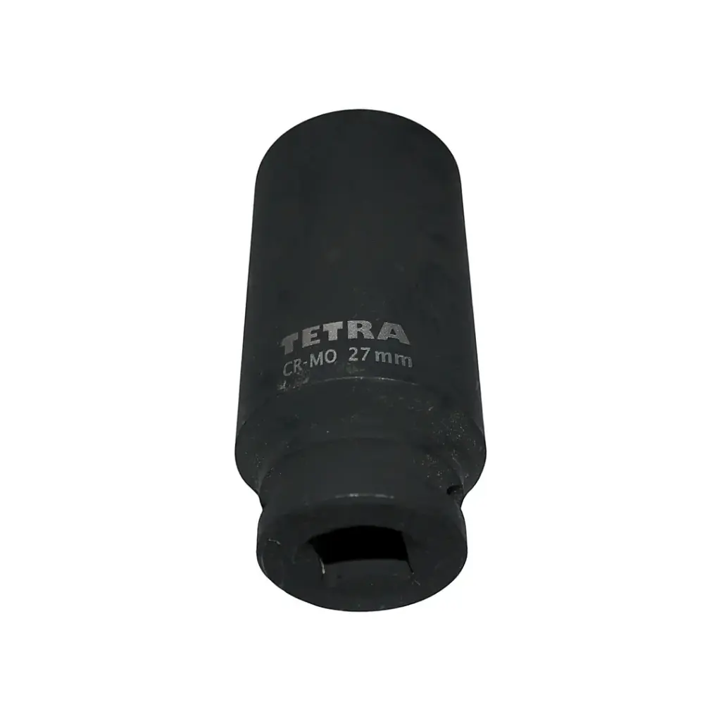 TETRA  Deep socket 27 mm impact wrench 1/2" (12,7 mm), Length 78mm. IMPA 590225