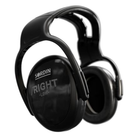 MSA Left/Right - MEDIUM - Hearing Protection with Headband - SNR28 - 90/110 dB(A) - Black, IMPA 331255