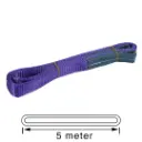 TETRA WSB-1T5M, Polyester webbing sling, Belt type, WWL 1 ton, Length 5 m, safety factor 7:1, EN1492-1, IMPA 232135