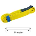 TETRA WSB-3T5M, Polyester hijsband, Werklast 3 ton, Lengte 5 m, Veiligheidsfactor 7:1, EN1492-1, IMPA 232175