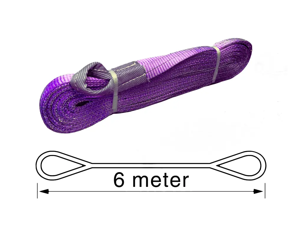 TETRA RS-1TM, Polyester round sling, Endless type, WLL 1 ton, Length 6 m, safety factor 7:1, EN1492-2 