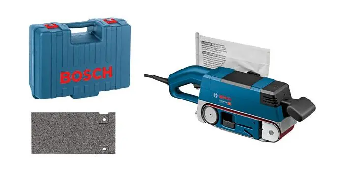 Bosch GBS 75 AE, Robust Electric Belt Sander with dust bag, in plastic box,  220V, 750W.