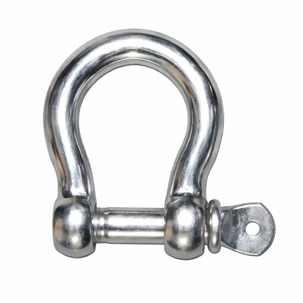 Bow Shackle, Screw Pin, 32x32x64m Zinc Plated IMPA 231461